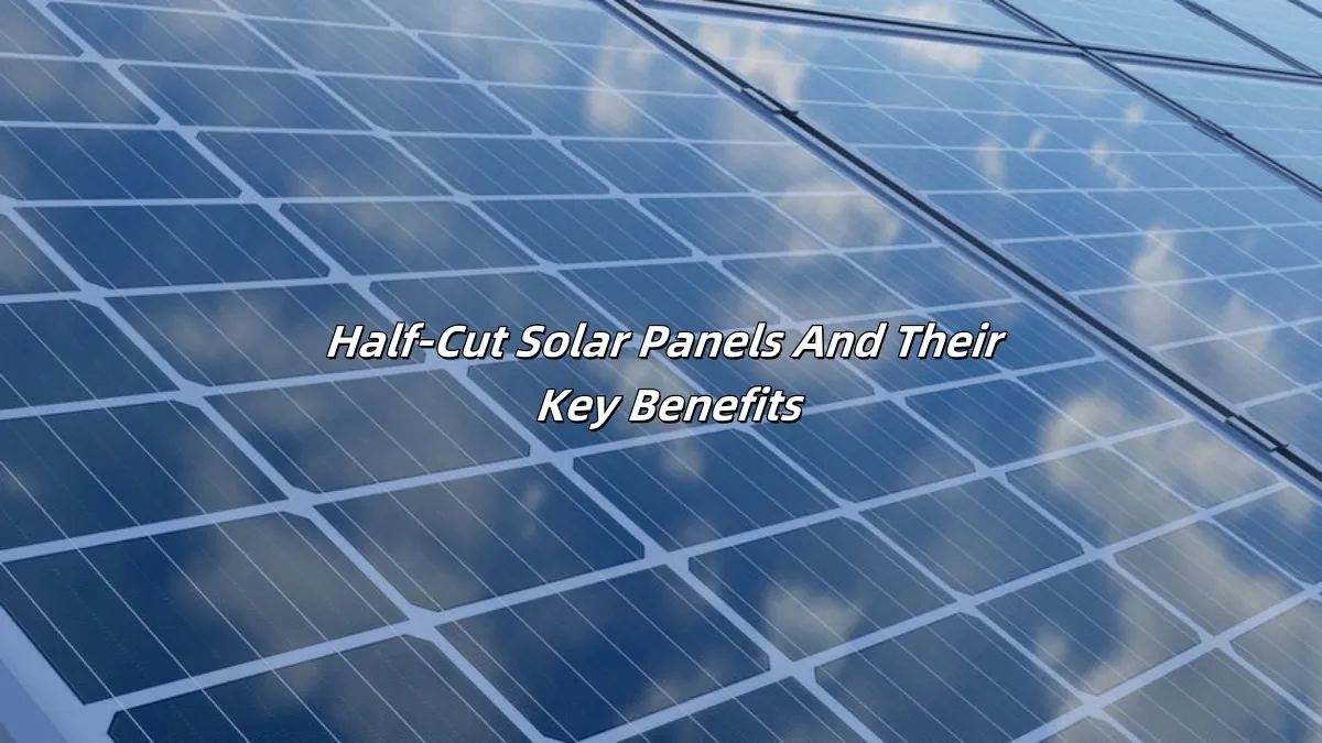 Half-cut solar panels Panneaux solaires à moitié coupés