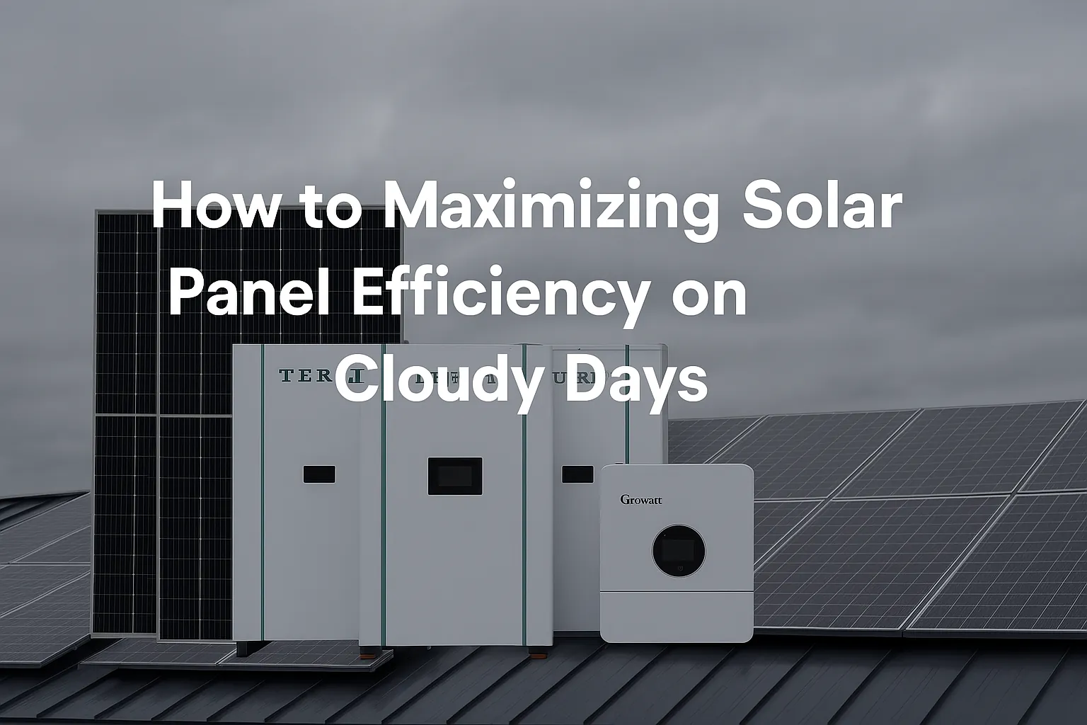 How to Maximizing Solar Panel Efficiency on Cloudy Days Comment maximiser l'efficacité des panneaux solaires par temps nuageux
