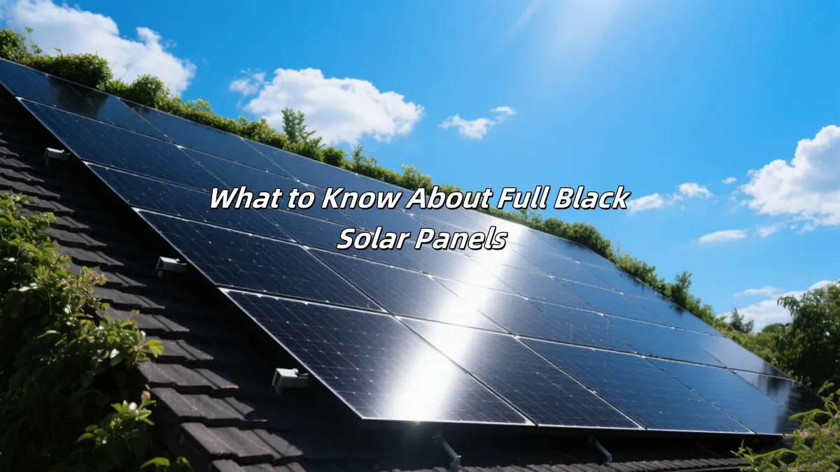 Full Black Solar Panels Teljes fekete napelemek