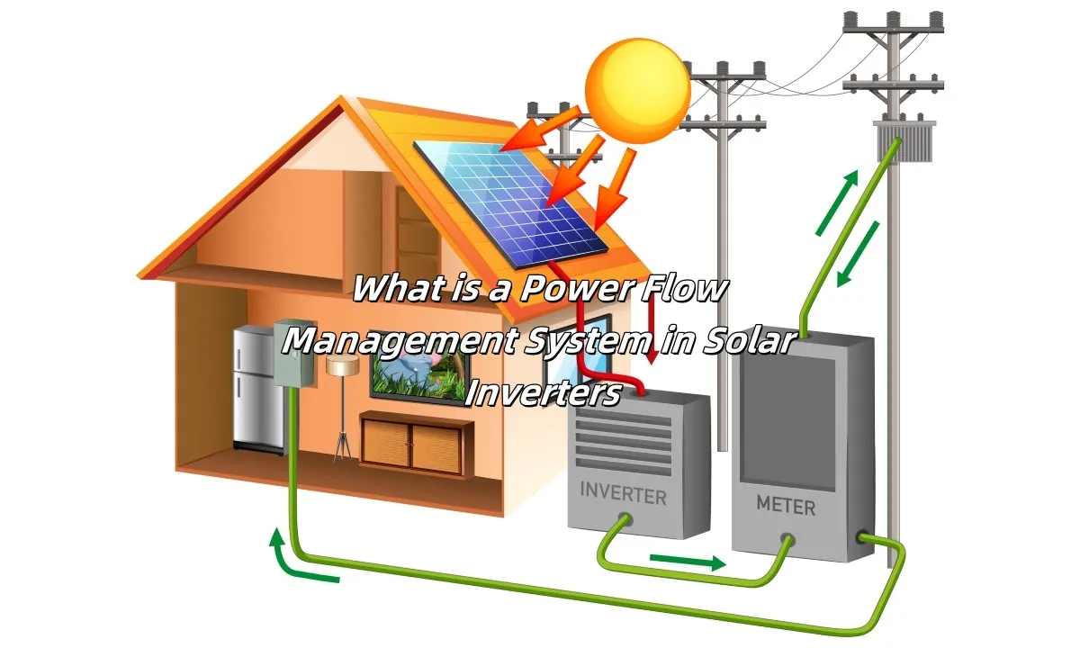 Système de gestion du flux d'énergie dans les onduleurs solaires
