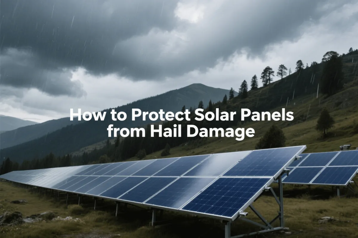 How to Protect Solar Panels from Hail Damage Comment protéger les panneaux solaires des dommages causés par la grêle
