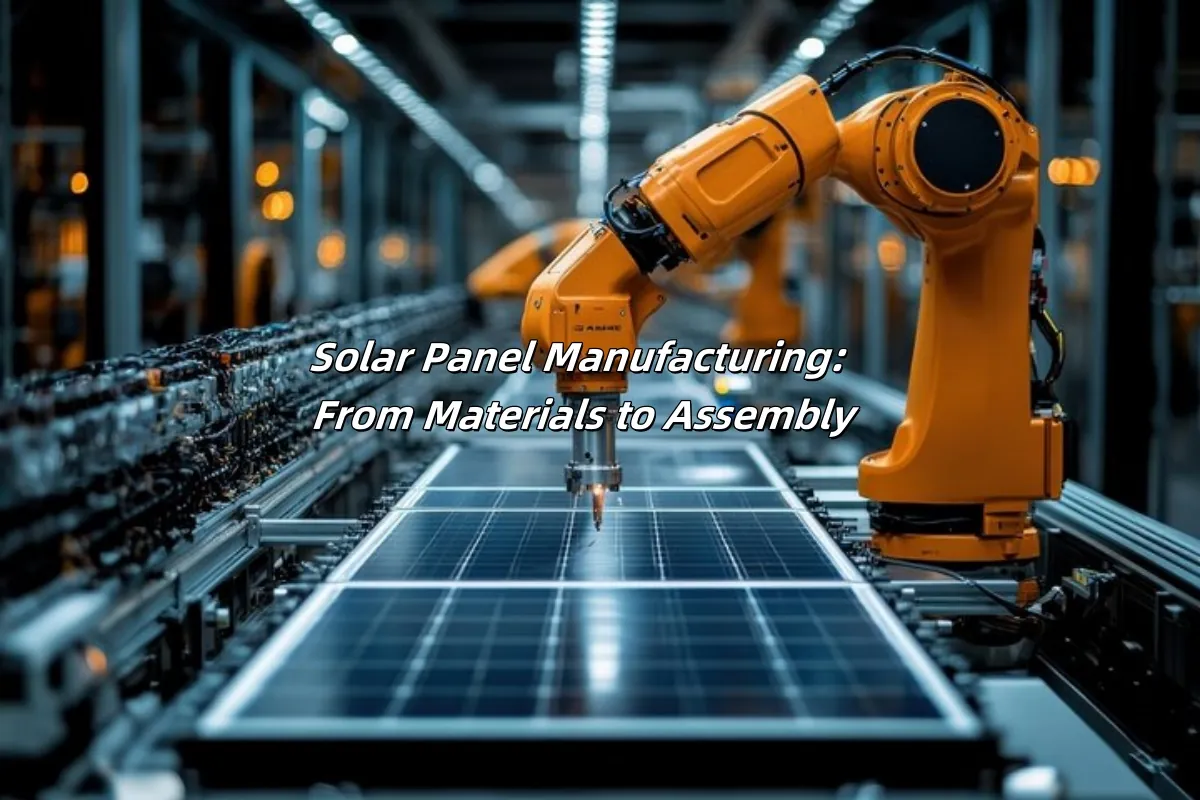 Energy-efficient solar panel manufacturing Fabrication de panneaux solaires économes en énergie
