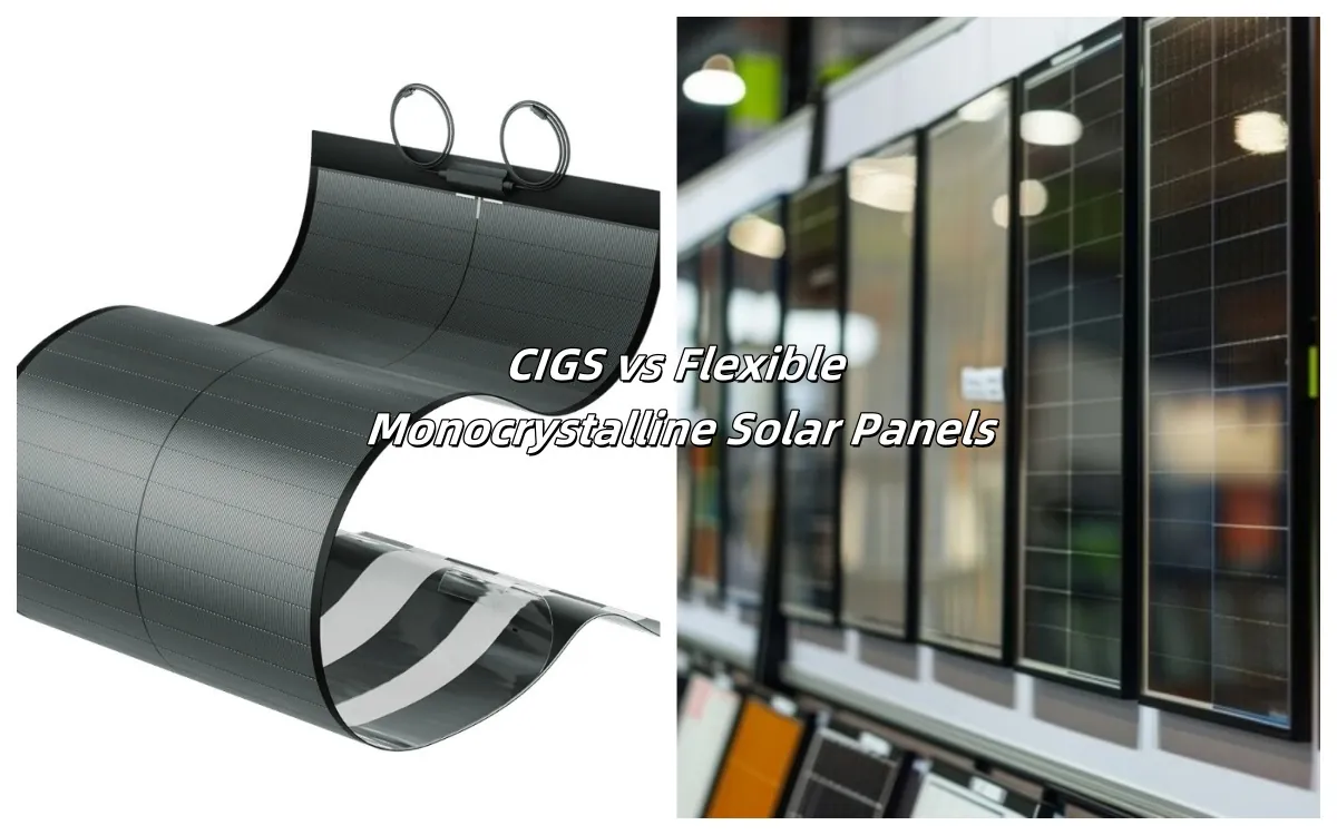 CIGS vs Flexible Monocrystalline Solar Panels CIGS vs rugalmas monokristályos napelemek